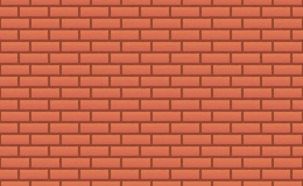 赤の背景 ベクトルレンガの壁 古いテクスチャ都市の石積み ヴィンテージ建築ブロック壁紙 レトロなファサードルームイラスト — ストックベクタ