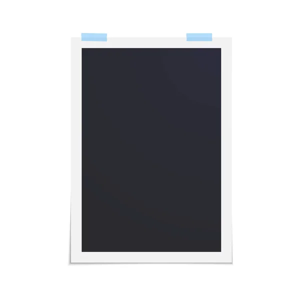 矢量空相框与苏格兰带隔离的白色背景 垂直形状卡片 — 图库矢量图片