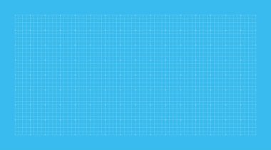 Mavi arkaplanda vektör beyaz çizgiler. Plan için inmelerin mimari teknik şebekesi. Ayrıntılı kağıt grafiği geniş dokuda. Soyut arkaplan deseni