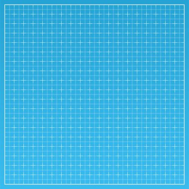 Mavi arkaplanda vektör beyaz çizgiler. Plan için inmelerin mimari teknik şebekesi. Ayrıntılı kağıt grafiği geniş dokuda. Soyut arkaplan deseni