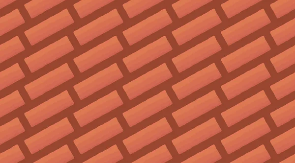 Fond Vectoriel Mur Briques Rouges Ancienne Texture Diagonale Maçonnerie Urbaine — Image vectorielle