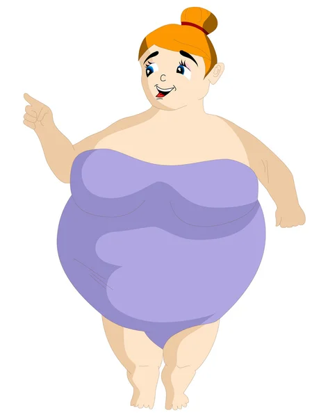 肥胖的身体 — 图库矢量图片#
