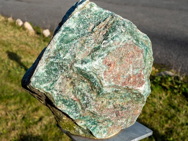 Rocha Rocha Mineral Avanturin Verde — Fotografia de Stock
