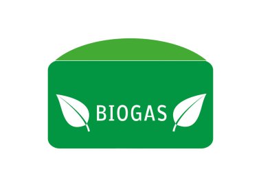 Biogas plant vector on white background clipart