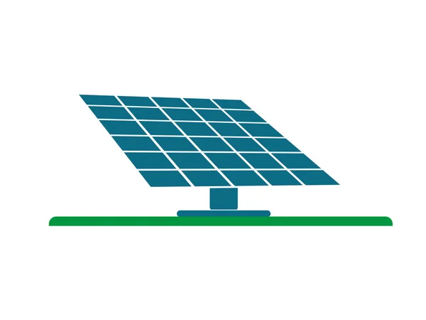 Solární Panel Vektor Izolovaný Bílém Pozadí — Stock fotografie