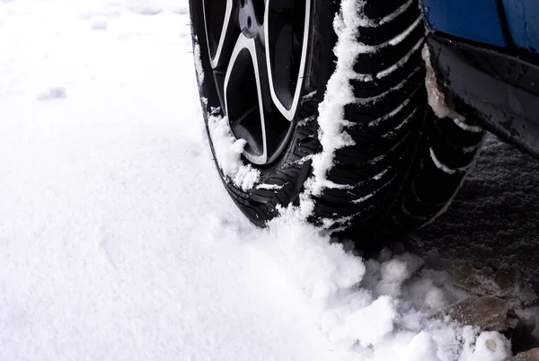 Summer Tires Winter Risk Accident — Stock Photo, Image