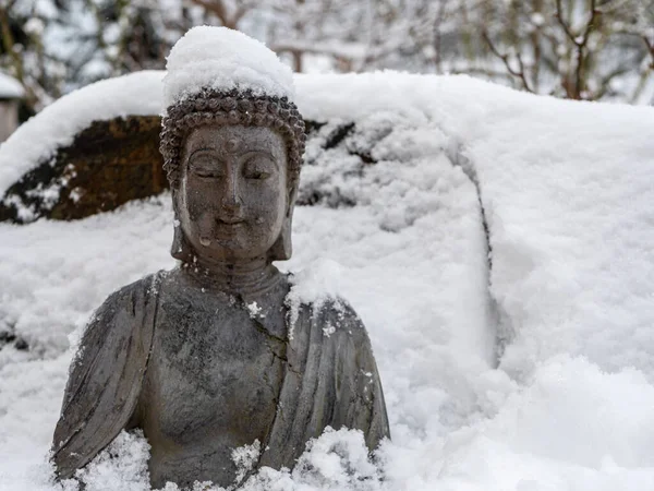 Buda Nieve Paisaje Invernal —  Fotos de Stock