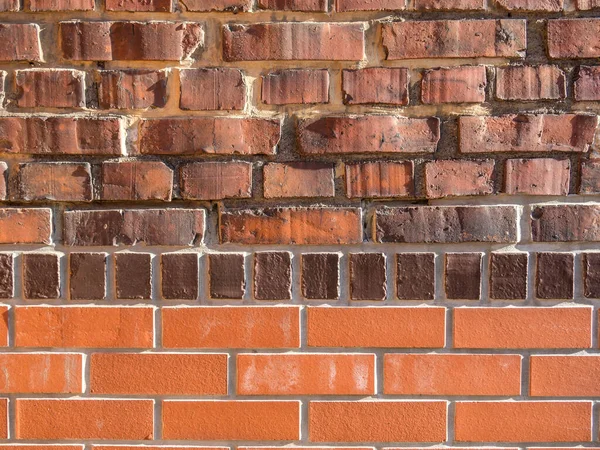 Oude Nieuwe Stenen Muur — Stockfoto