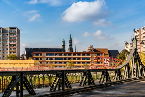 Skyline Zwickau Alemanha Oriental — Fotografia de Stock