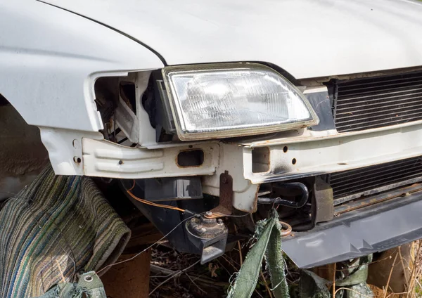 Auto Nach Unfall Der Werkstatt — Stockfoto