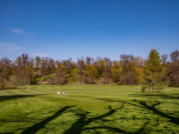 Park Vid Schloss Tiefurt Thüringen — Stockfoto