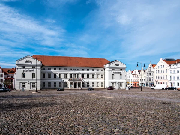 Town Hall Market Square Wismar Mecklenburg Western Pomerania — Stock Photo, Image