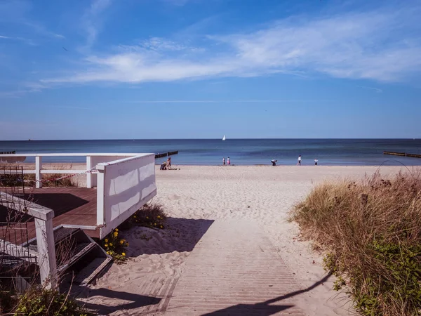 Strand Aan Het Strand Van Kuehlungsborn — Stockfoto