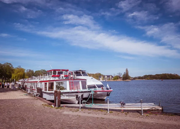 Port Roebel Mueritz Mecklenburg Lake District — Stok fotoğraf