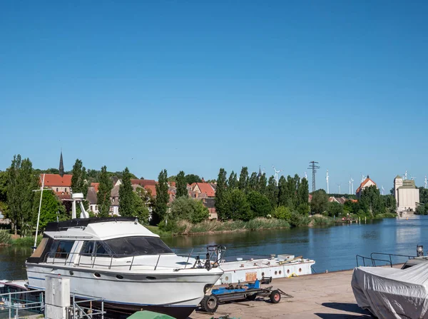 Skyline Alsleben Saale — Stockfoto