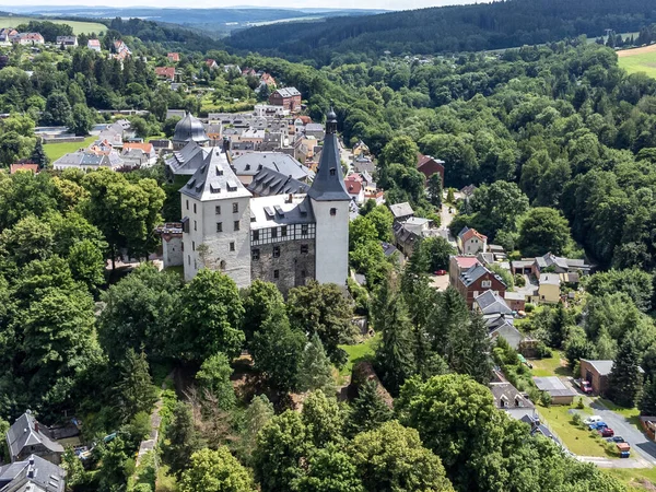 Utsikt Över Mylau Slott Vogtland — Stockfoto