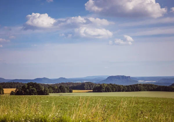 Sakson Sviçre Üzerinde Panoramik Manzara — Stok fotoğraf