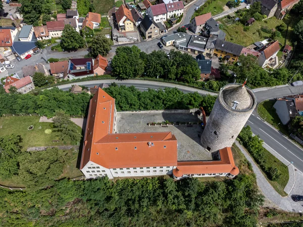 Vista Aérea Castelo Camburgo Turíngia — Fotografia de Stock