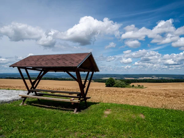 Thüringen Deki Saale Vadisi Manzarası — Stok fotoğraf