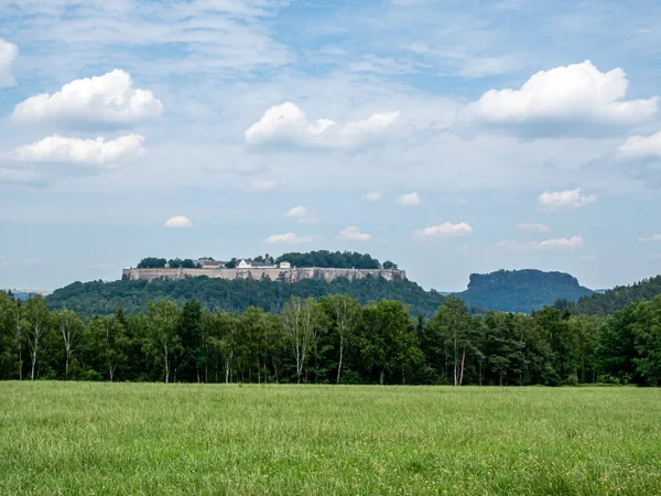View Koenigstein Fortress Saxony — 图库照片
