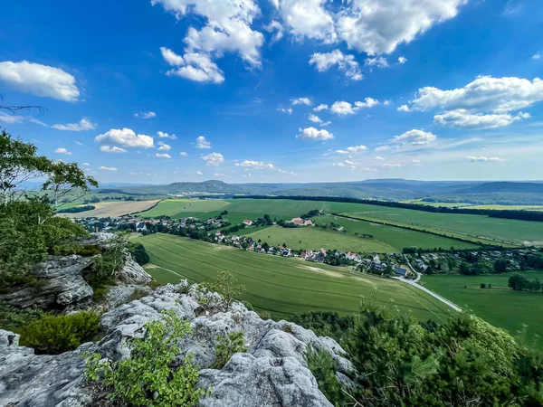 Vista Panorámica Suiza Sajona Alemania —  Fotos de Stock