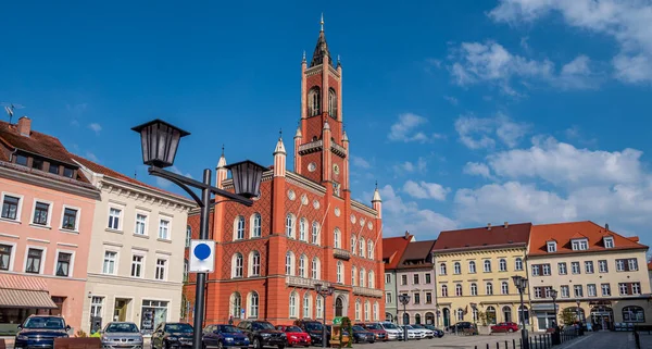 Panorama Gamla Staden Kamenz Sachsen — Stockfoto