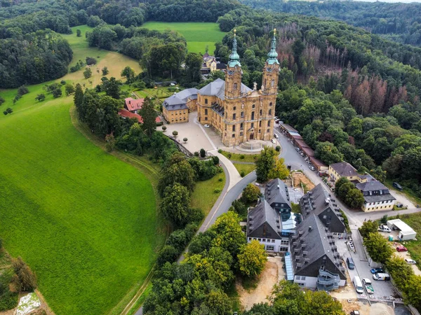 Повітряний Вид Монастир Верзехнхейліген Базилікою — стокове фото