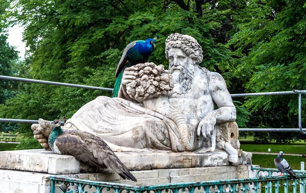 Bahçe heykeli, Łazienki Parkı, Polonya — Stok fotoğraf