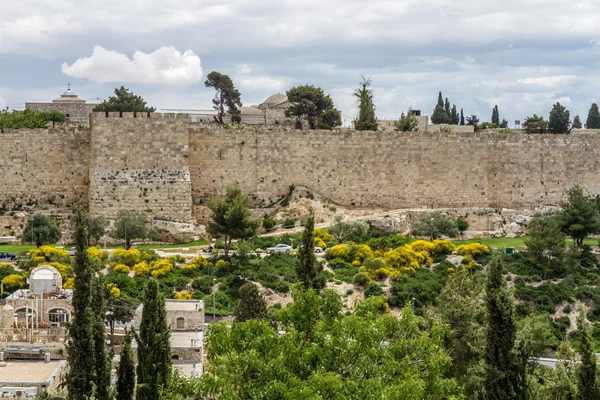 오래 된 도시, 예루살렘의 벽 — 스톡 사진