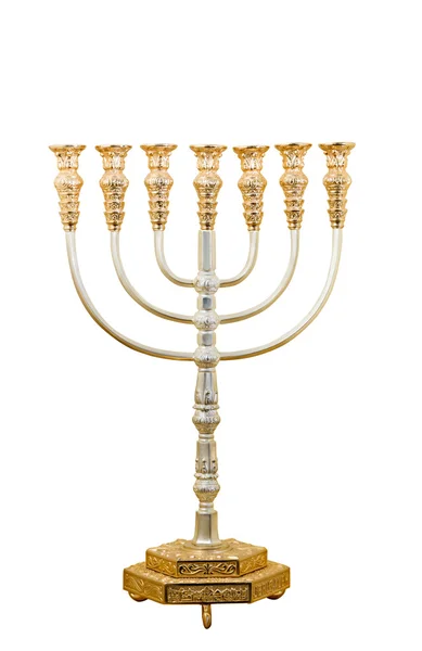 Menorah, castiçal judeu — Fotografia de Stock