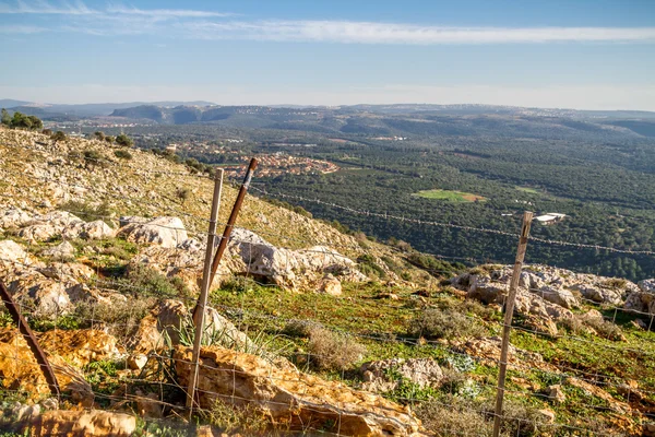 Paisaje montañoso, Alta Galilea en Israel — Foto de Stock