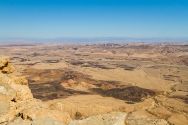 The Makhtesh Ramon in Negev desert, Israel clipart