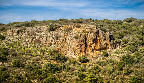 Paisaje montañoso, Alta Galilea en Israel — Foto de Stock