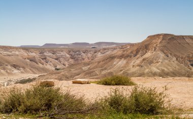 Makhtesh Ramon Necef çölünde, İsrail