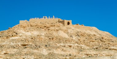 Çöl manzara, Avdat, Nabatean kasaba Negev Çölü, İsrail