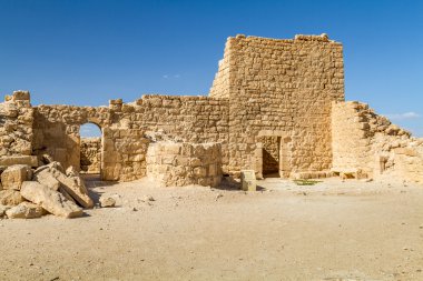 Antik Nabataean kasaba Shivta kalıntıları