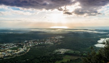 Akdeniz manzara, üst Galilee, İsrail