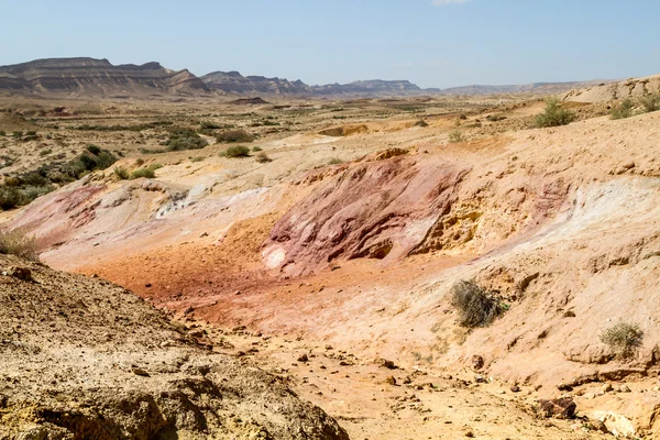 Le Makhtesh Gadol dans le désert du Néguev, Israël — Photo