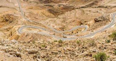 Negev Çölü erken ilkbaharda, İsrail