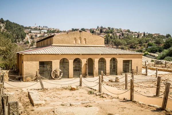 Bizans Bazilikası İncille Shiloh, İsrail — Stok fotoğraf