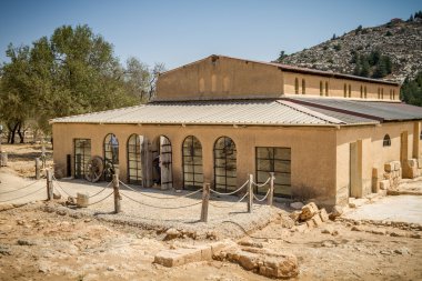Byzantine basilica in the Biblical Shiloh, Israel clipart