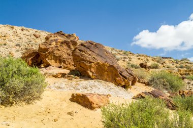 Makhtesh Gadol, Negev Çölü, İsrail tepede kayalar