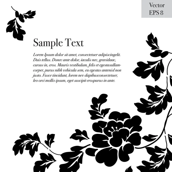 Peonies metin çerçevesi