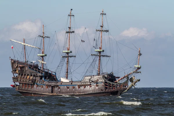 Poland Baltic Sea old sailing ship — Stock Photo, Image