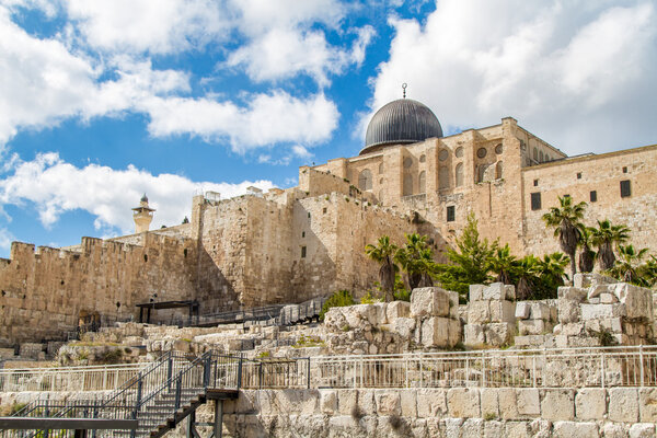 Israel, Jerusalem, Al-Aqsa Mosque April 4, 2015