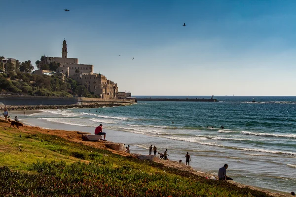 Israel, Mar Mediterráneo, Jaffa Viejo, Iglesia de San Pedro - 4 de julio de 2015 — Foto de Stock