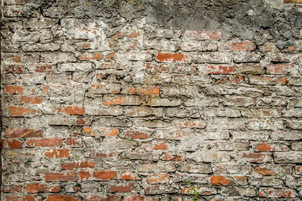 Vieux mur de briques rouges — Photo