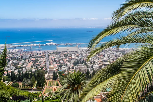 Jardines de Bahai, ciudad de Haifa — Foto de Stock