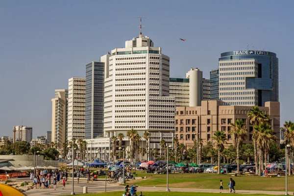 Tel Aviv, hotéis de alto nível — Fotografia de Stock