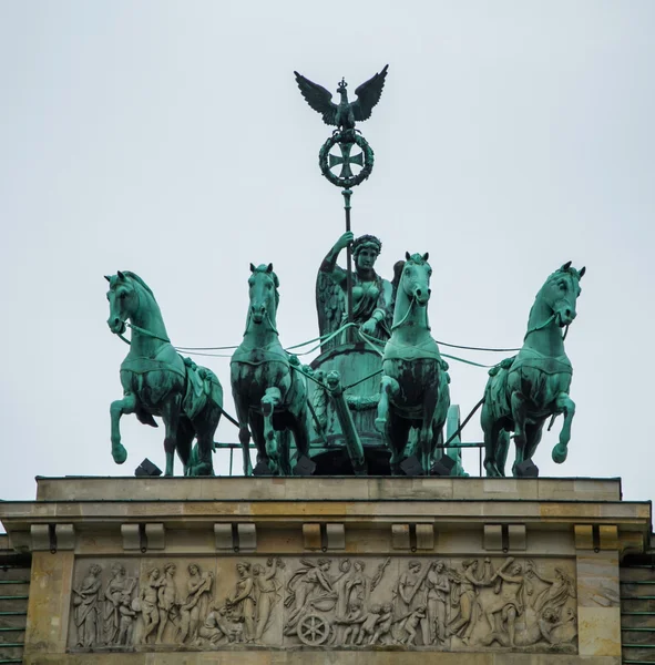 Quadriga a Brandenburgi kapunál — Stock Fotó